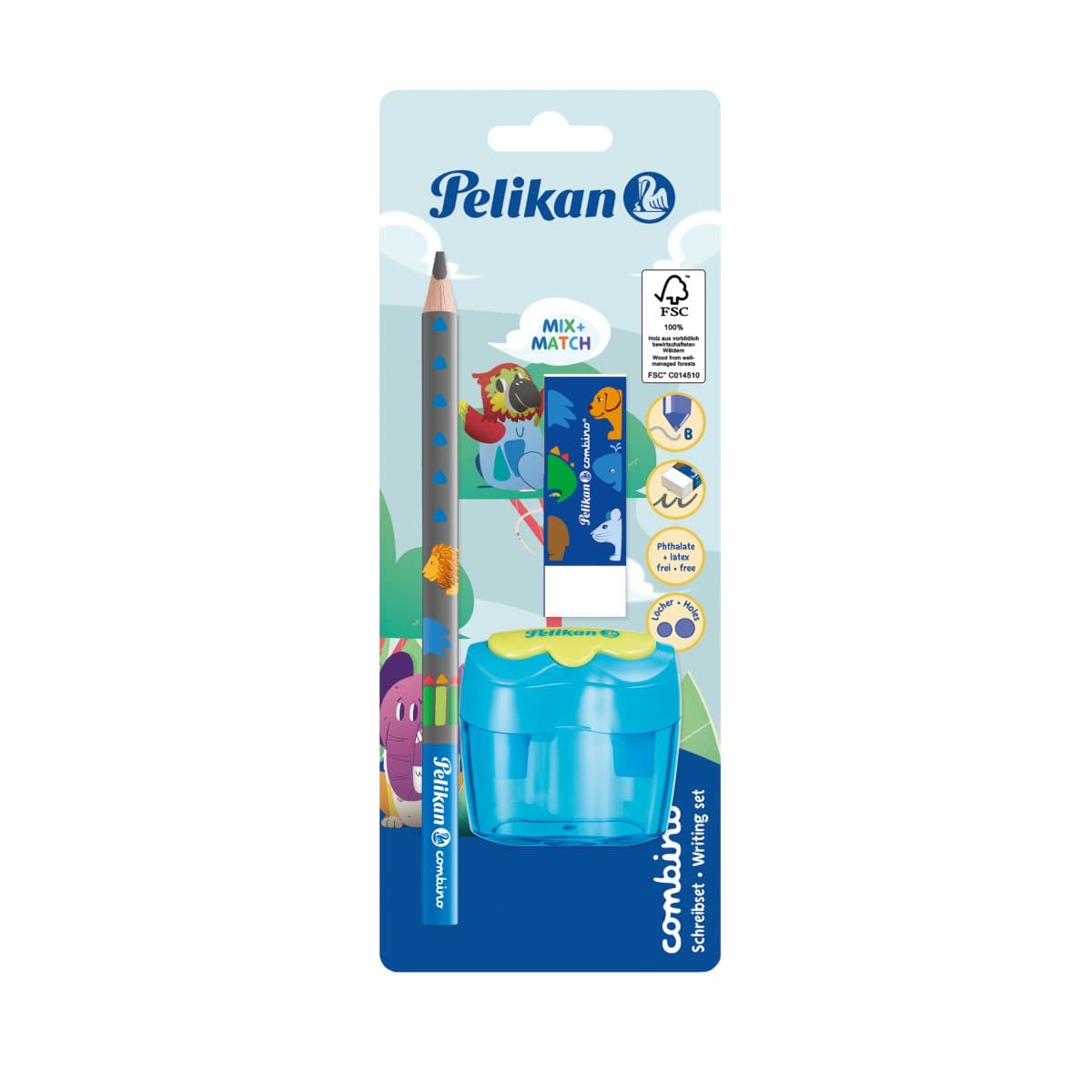 SET COMBINO CREION GRAFIT+ASCUTITOARE+RADIERA BLISTER