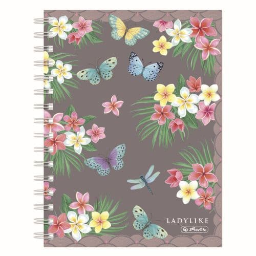 CAIET A5 100F SPIRA PATRATELE LADYLIKE BUTTERFLIES
