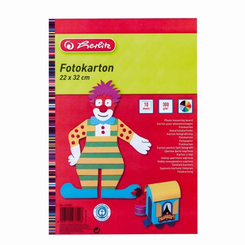 CARTON COLOR 22X32CM 10F 300G/MP CULORI ASORTATE