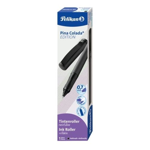 ROLLER PINA COLADA EDITION 0.7MM +1REZERVA ANTRACIT METALIZAT CUTIE CARTON