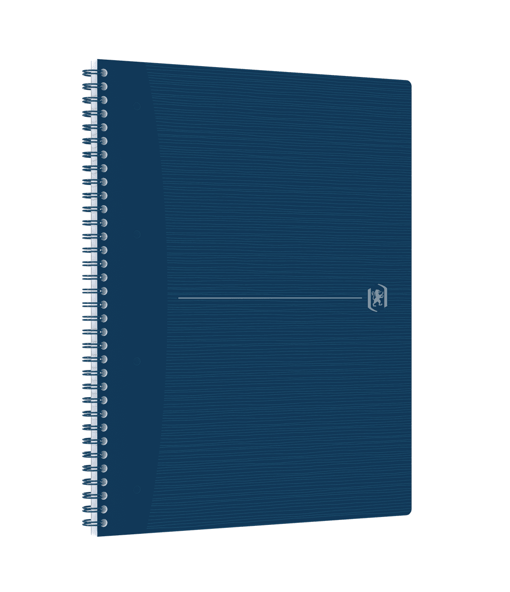 CAIET OXFORD ORIGINS A4+ 70F SPIRA SCRIBZEE ECOLABEL DICTANDO ALBASTRU INCHIS