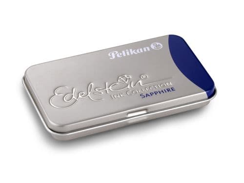 PATROANE CERNEALA EDELSTEIN ALBASTRU SAFIR SET6 CASETA METALICA