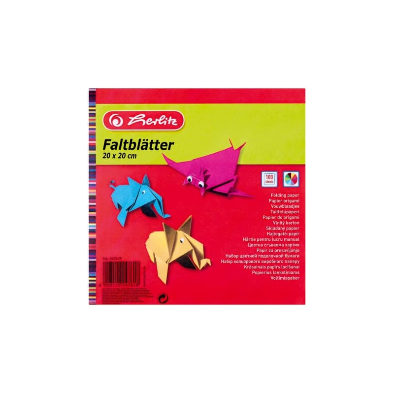 HARTIE ORIGAMI 20X20CM 100F 60G/MP