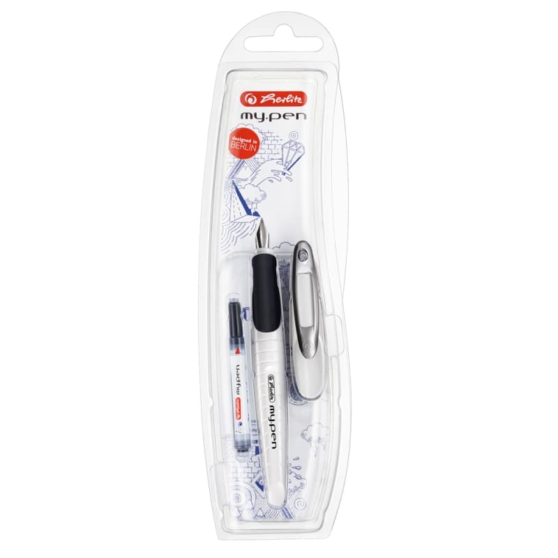 STILOU MY.PEN M ALB/NEGRU BLISTER