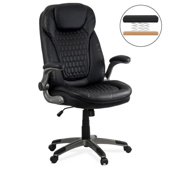Scaun directorial cu arcuri rezistent 130 KG OFF 320 negru