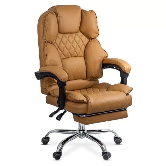 Scaun directorial elegant cu suport pentru picioare OFF 411 bej