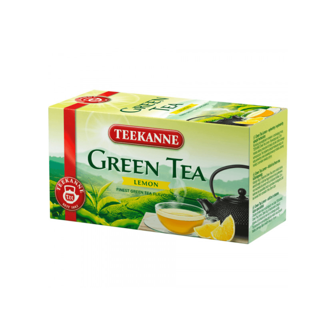 Ceai TEEKANNE, green, lemon, 20 plicuri/cutie