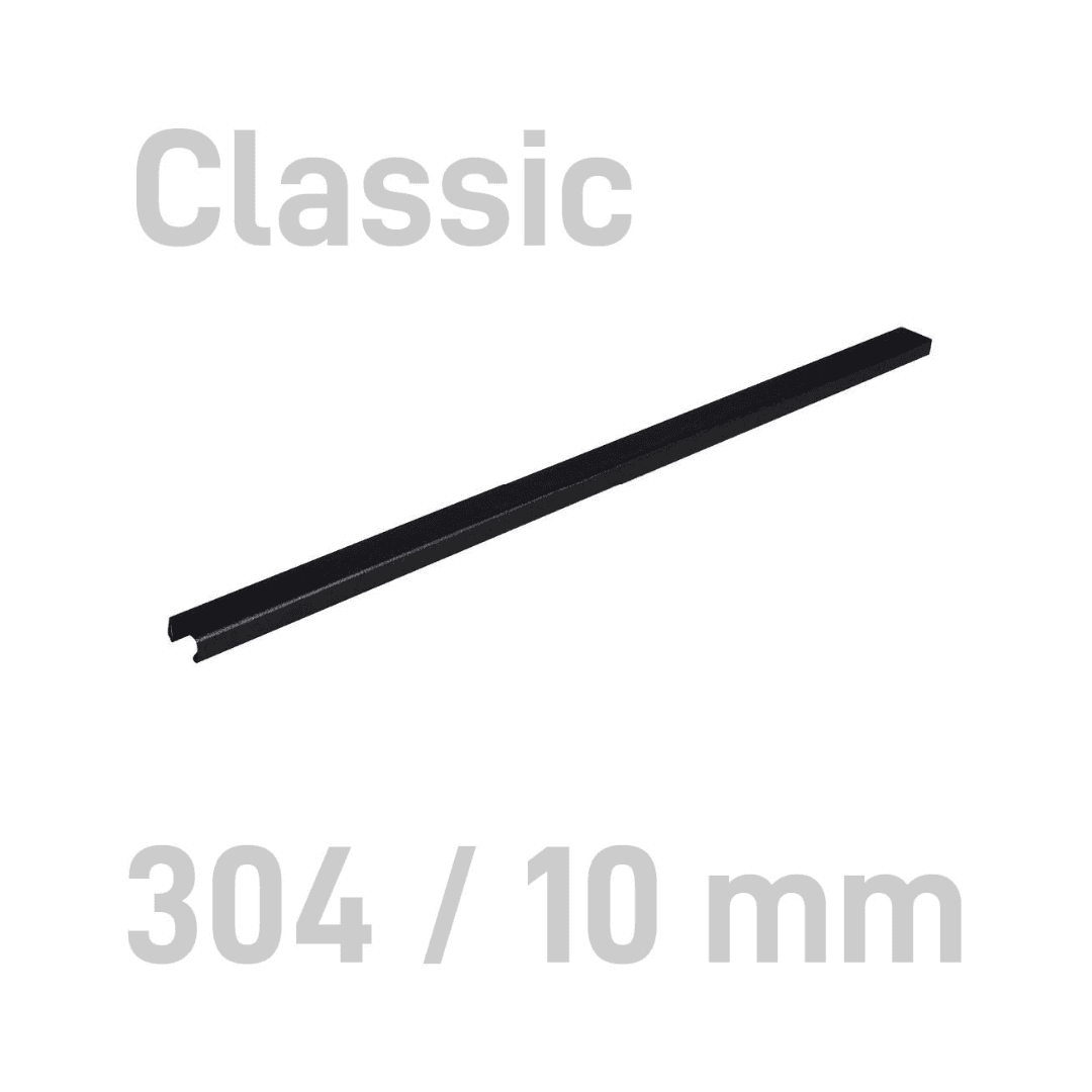 Sina metalica structura panzata, A4, 61-90 pag.(10 mm) 10 buc/set, Metal -BIND OPUS - negru
