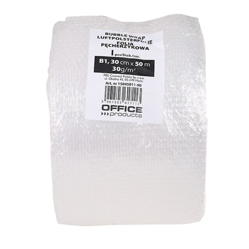 Folie cu bule, 30cm x 50m, 30gr/mp, Office Products