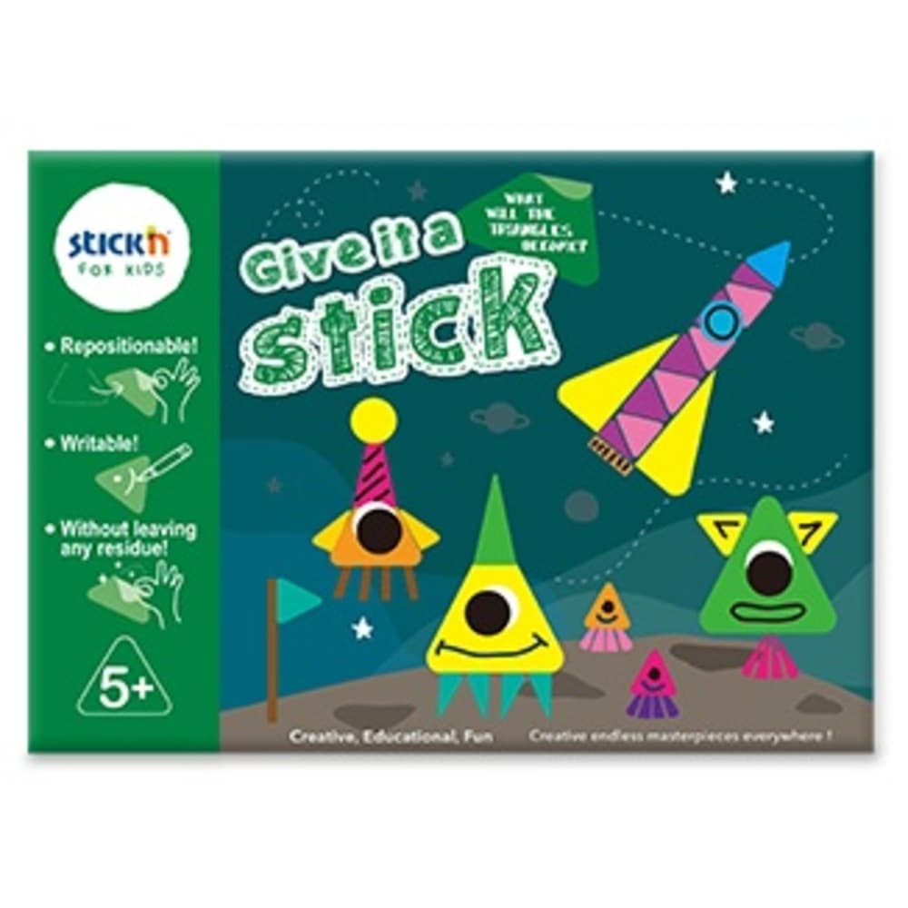 Carte creativa Stick'n Give it a Stick - triunghiuri (+5 ani)