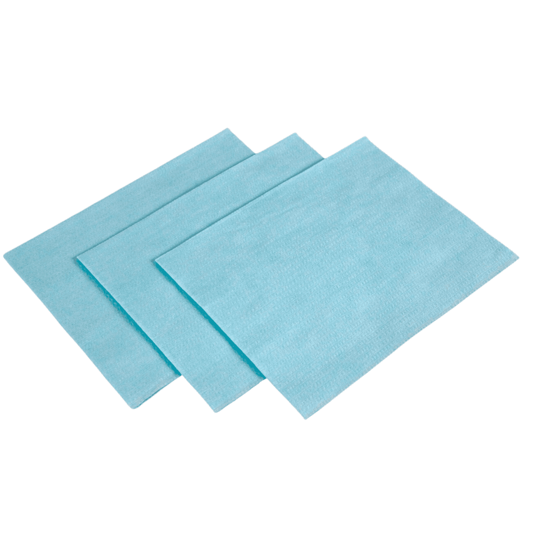 Lavete profesionale pentru Horeca, industrie, suprafata creponata, 38 x 30 cm, 400buc/rola - turcoaz