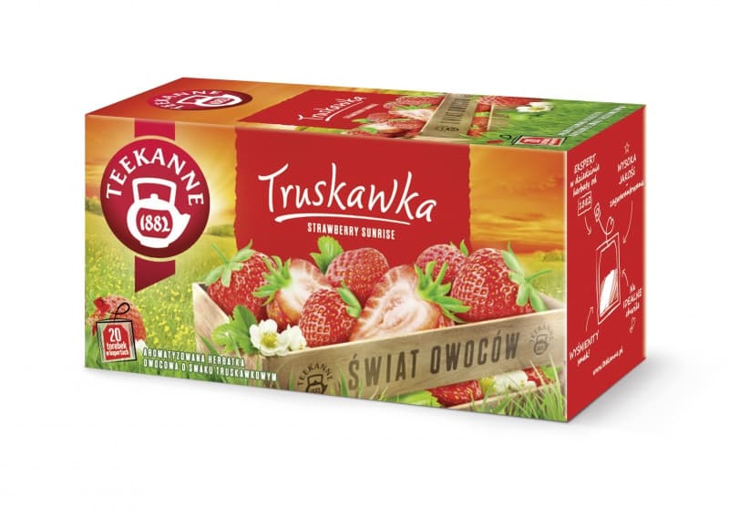 Ceai TEEKANNE World of Fruits, Strawberry, 20 plicuri/cutie