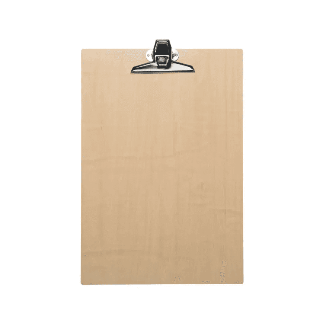 Clipboard simplu A3 - portret, din fibra lemnoasa, MAUL Tilia - wood
