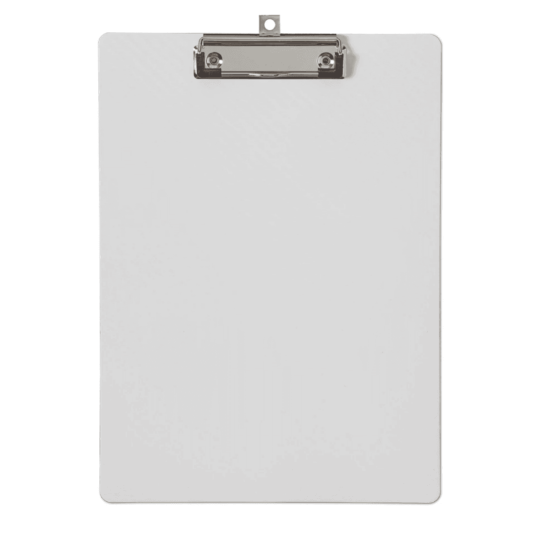 Clipboard simplu A4, plastifiat PP, MAUL Flexx - alb