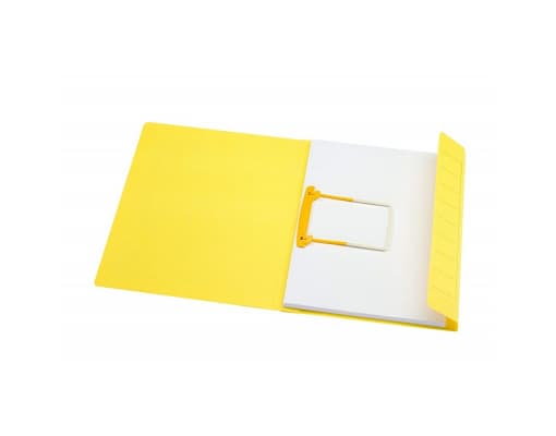 Dosar carton color cu alonja arhivare de mare capacitate, DJOIS Secolor - galben