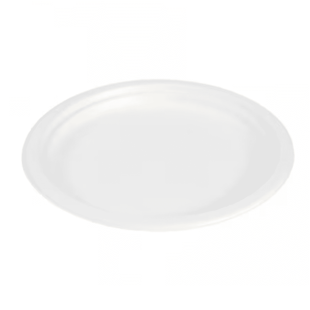 Farfurii rotunde trestie de zahar rotunde, 23 cm, 50 buc/set