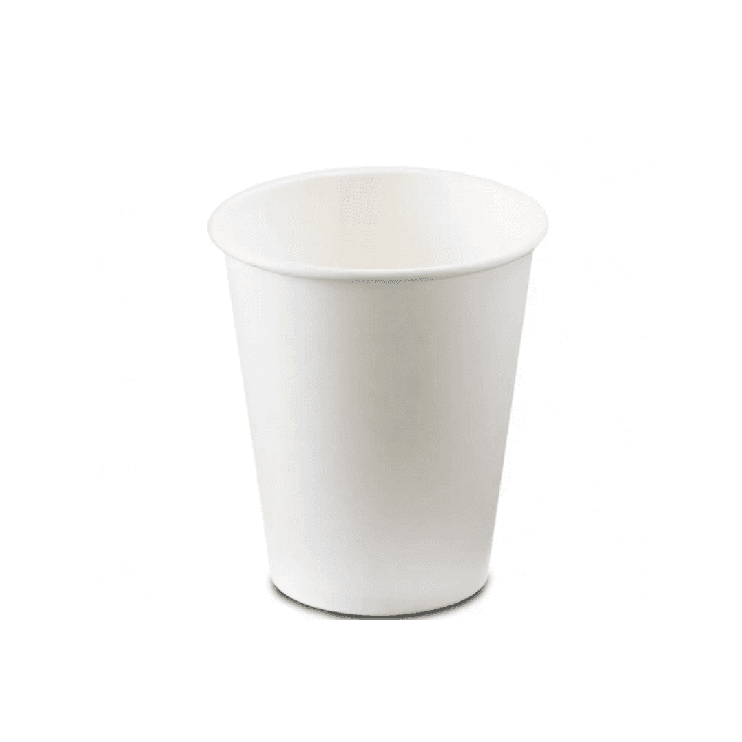 Pahare carton 200ml (7 oz), 50 buc/set - albe
