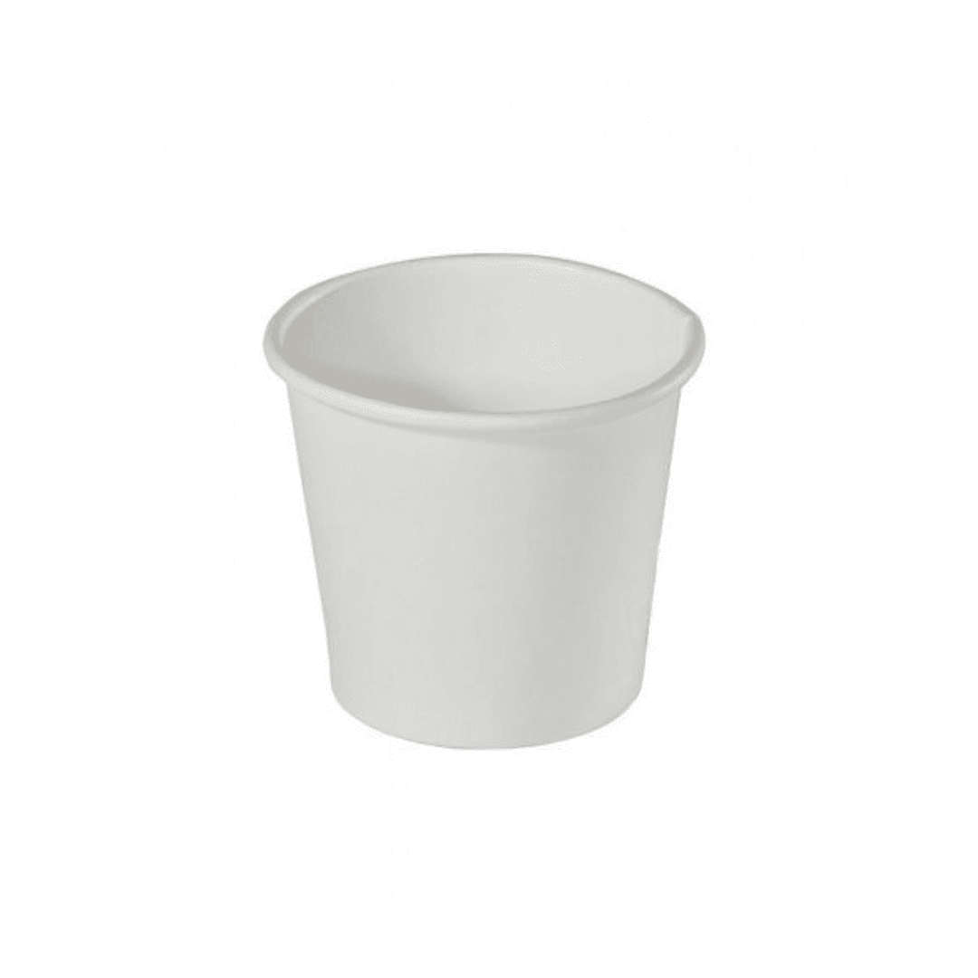 Pahare carton 118ml (4oz), 50 buc/set - albe
