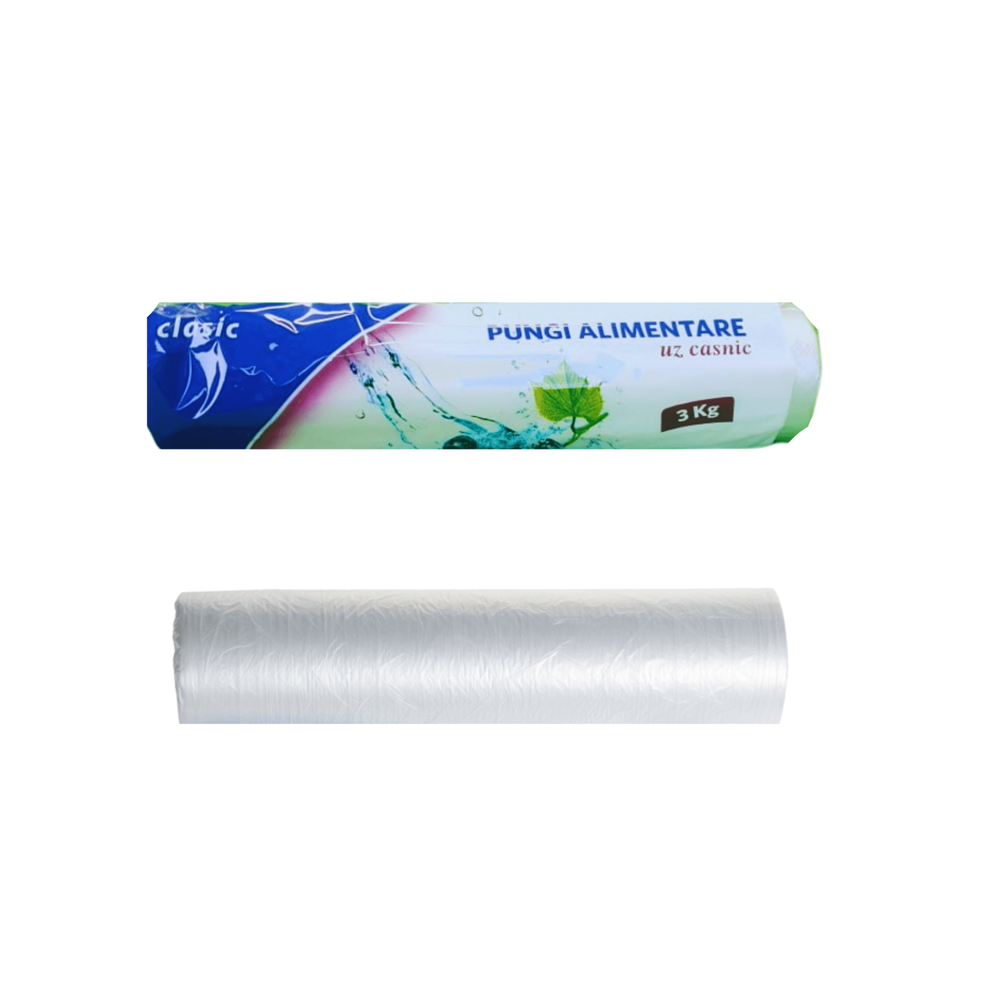 Pungi alimentare pentru uz casnic Clasic, 3kg 350 buc/rola
