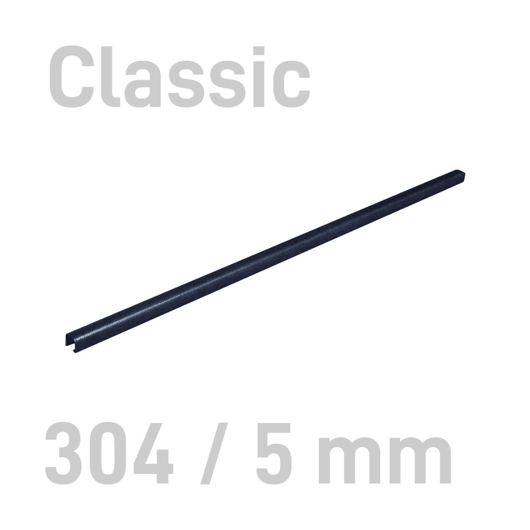 Sina metalica structura panzata, A4, 15-35 pag.( 5 mm) 10 buc/set, Metal -BIND OPUS - negru