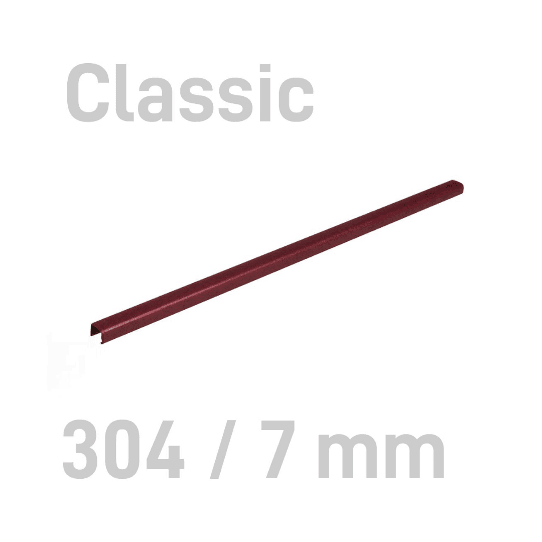 Sina metalica structura panzata, A4, 36-60 pag.( 7 mm) 10 buc/set, Metal -BIND OPUS - bordeaux
