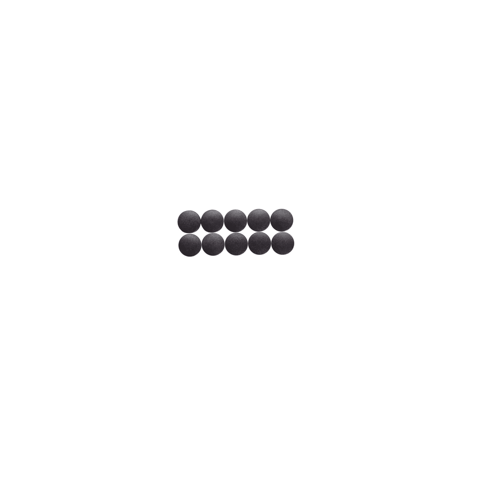 Magneti forma rotunda, D15mm, 0.15 kg forta, 10 buc/set, MAUL Solid - negru