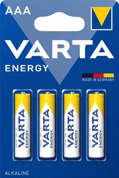 Baterii AAA Varta Energy, alcaline, R3, 1,5 V, blister 4 baterii