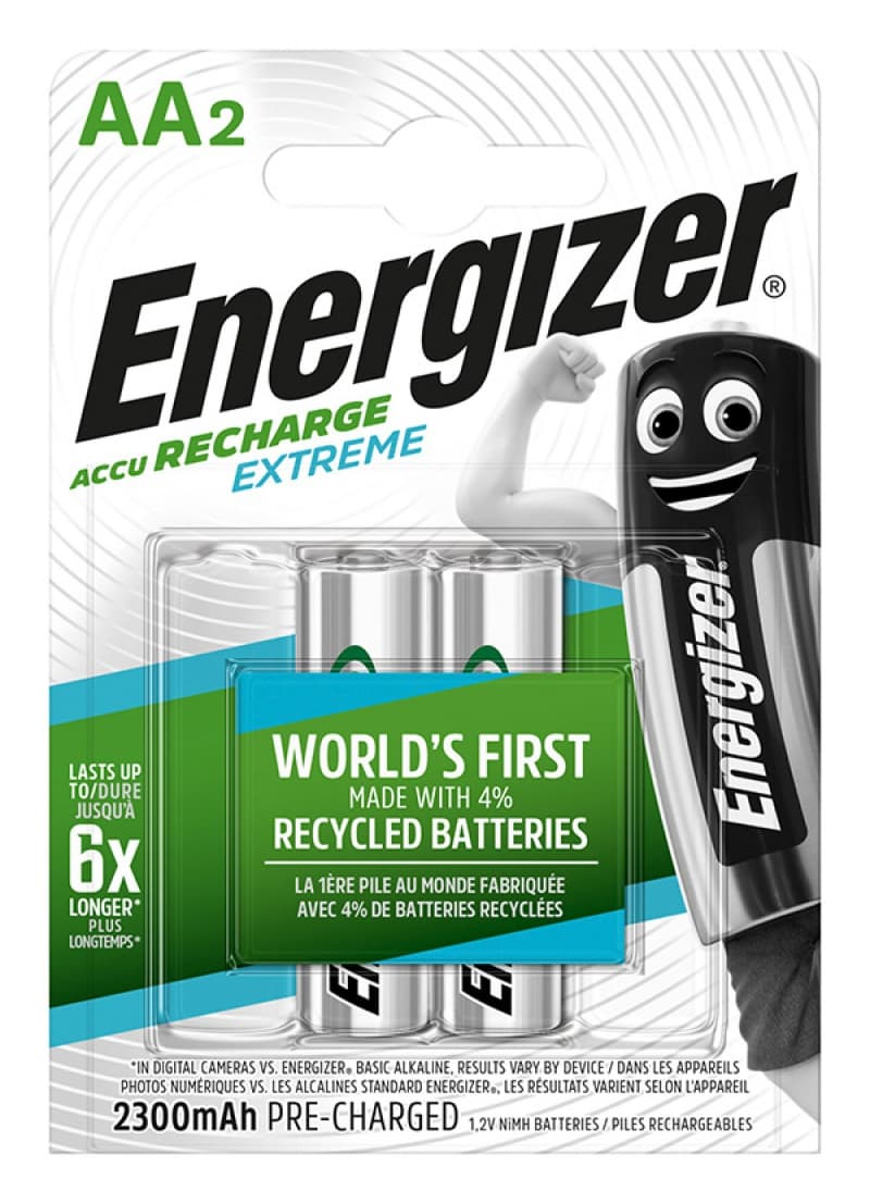 Acumulatori ENERGIZER Extreme AA, LR6, 1.2V, 2300 mAh, 2 buc/set