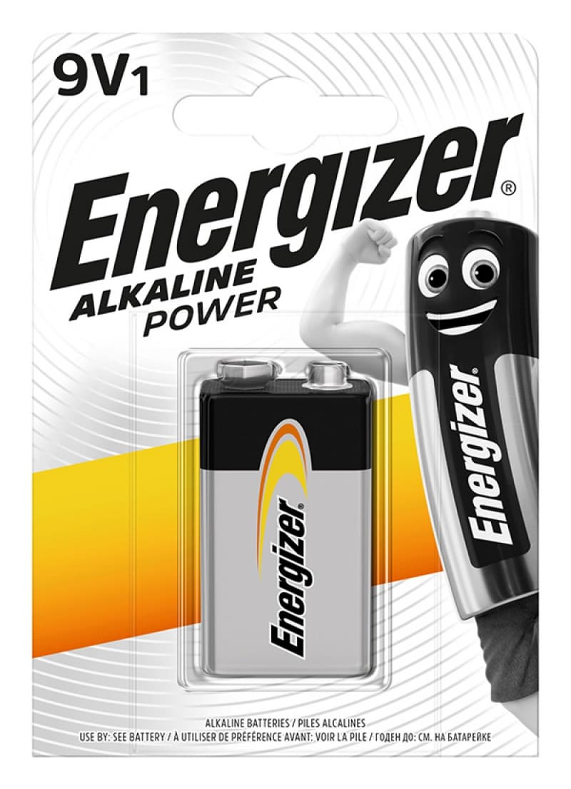 Baterii alkaline ENERGIZER 9V, 6LR6