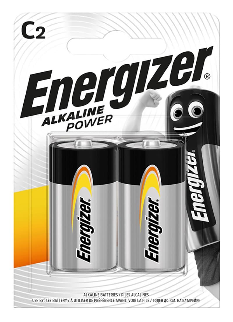 Baterii alkaline ENERGIZER C, LR14, 2 buc/set