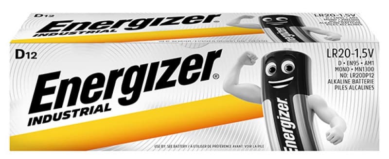Baterii industriale ENERGIZER D, 12 buc/set