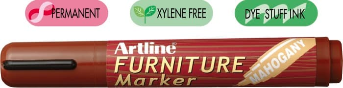 Marker ARTLINE 95, pentru mobilier din lemn (retusuri), corp plastic, varf tesit 2.0-5.0mm - mahon