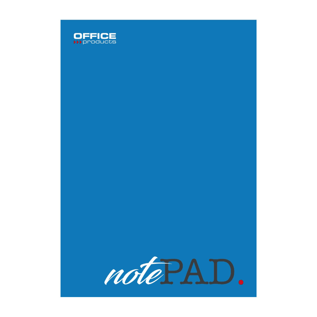 Blocnotes A5, 100 file - 60gsm, lipit pe latura mica, coperta albastra, Office Products - matematica
