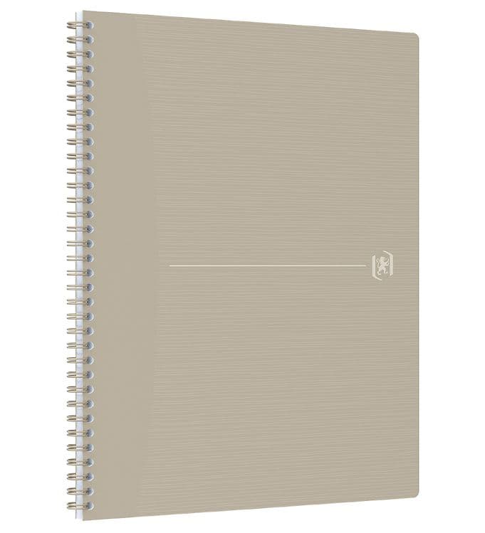 Caiet cu spirala, OXFORD Origins, A4+, 70 file-90gsm, Scribzee, coperta PP nisip - mate