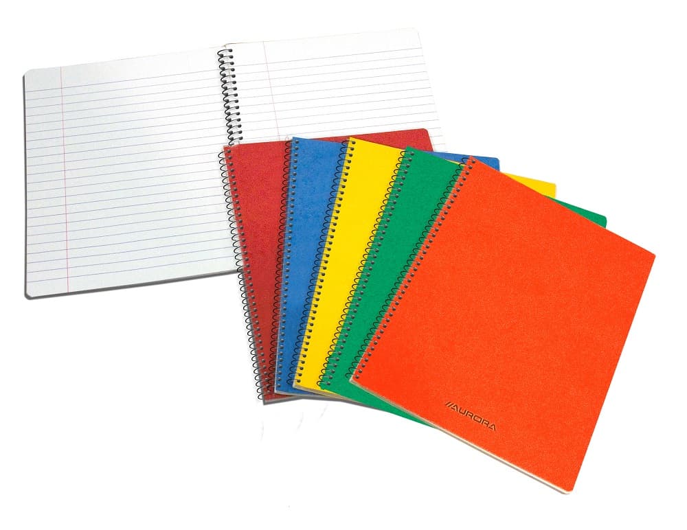 Caiet cu spirala, A5, 60 file - 80gsm, coperti carton, AURORA Bur-o-Class - dictando