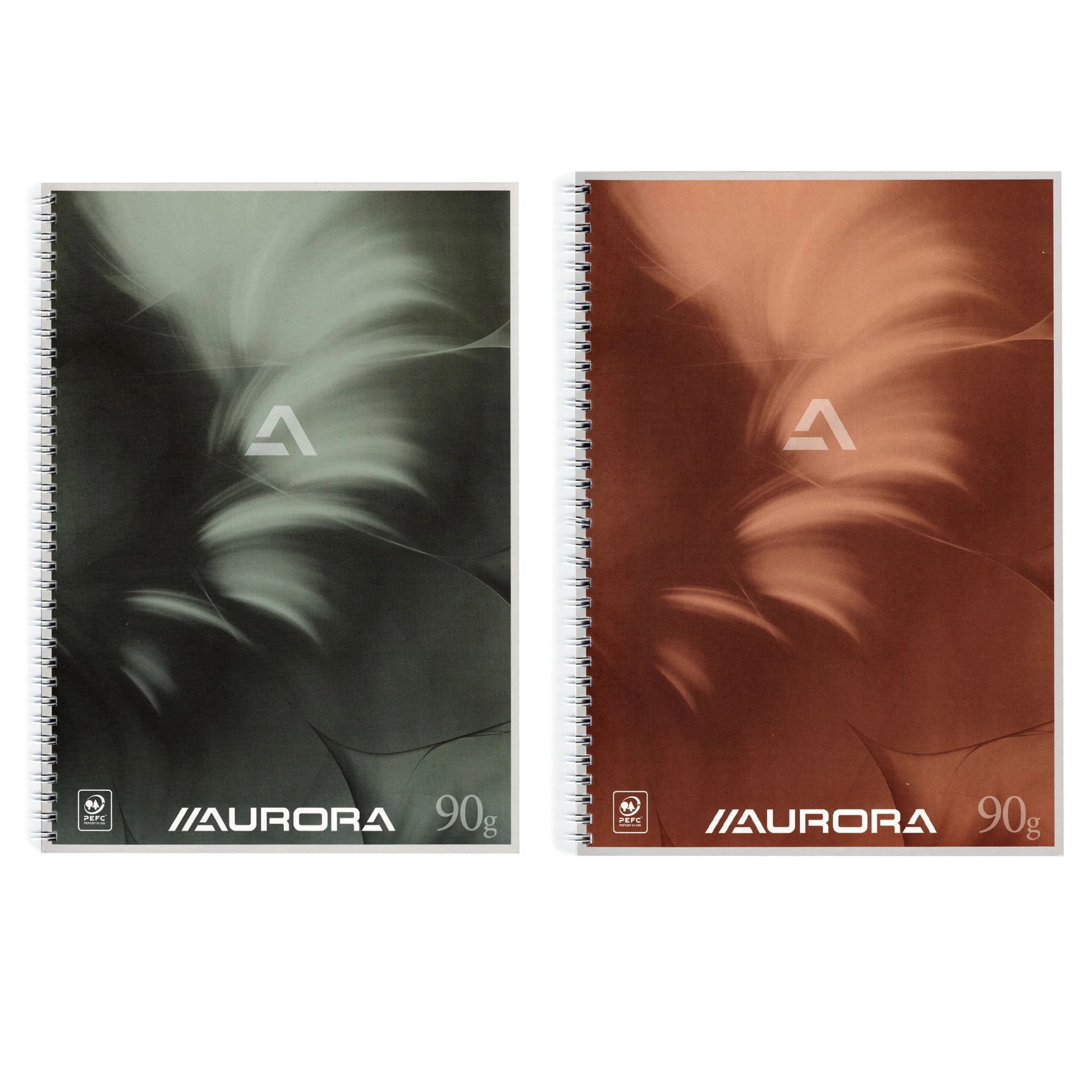 Caiet cu spirala, A5, 50 file - 90gsm, coperti carton, AURORA Mano - dictando