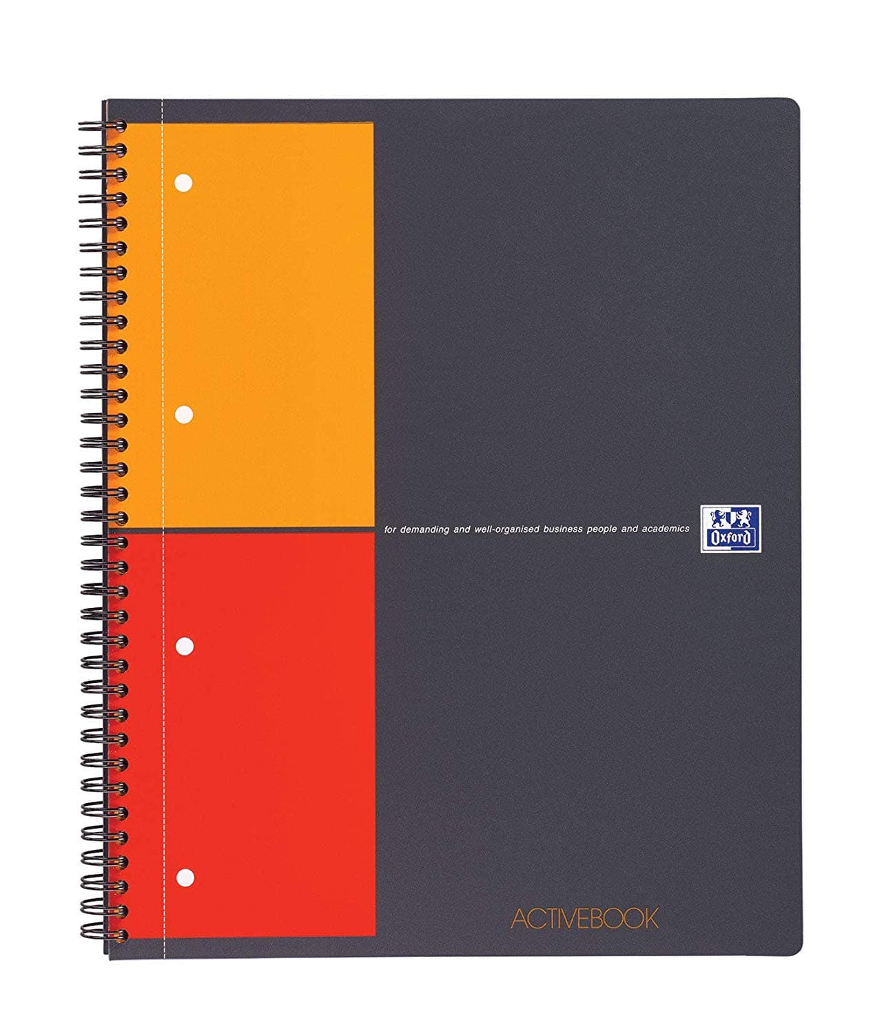 Caiet cu spirala, OXFORD Int. Activebook, A4+, 80 file - 80gsm, Scribzee, coperta PP - mate