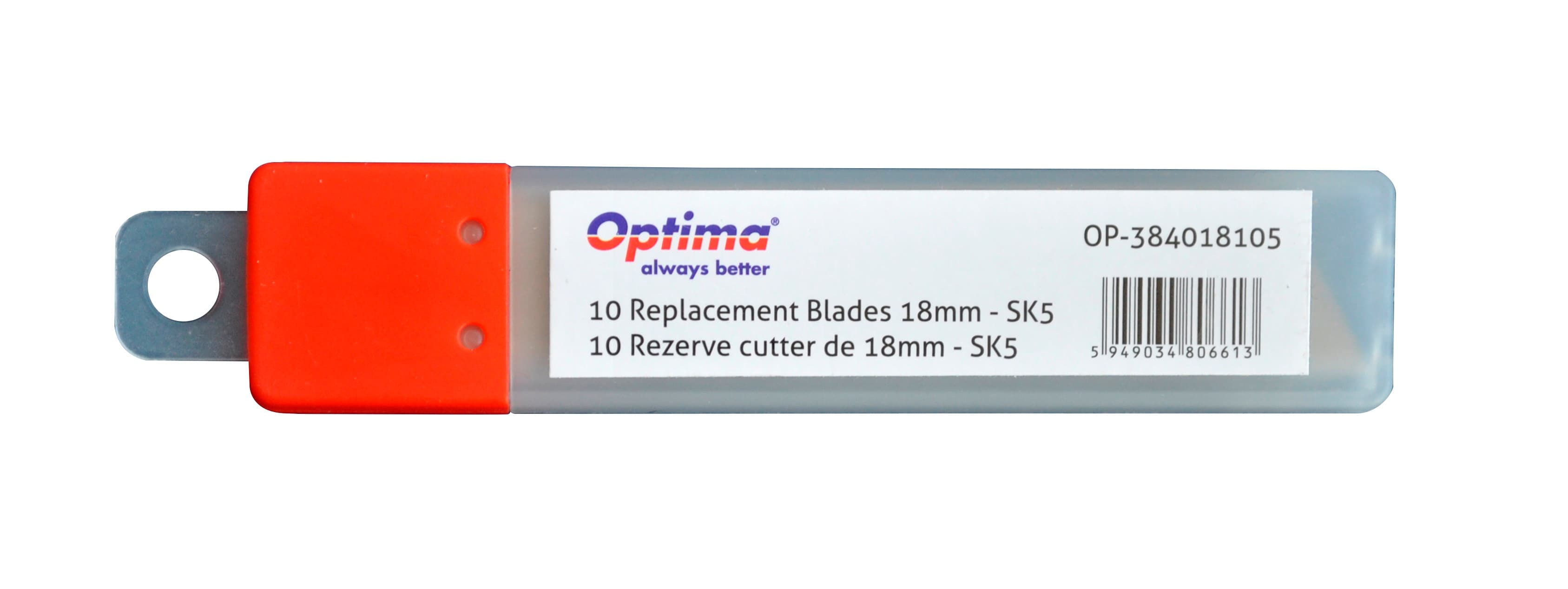 Rezerve cutter 18mm SK5, 10 buc/set, Optima Premium