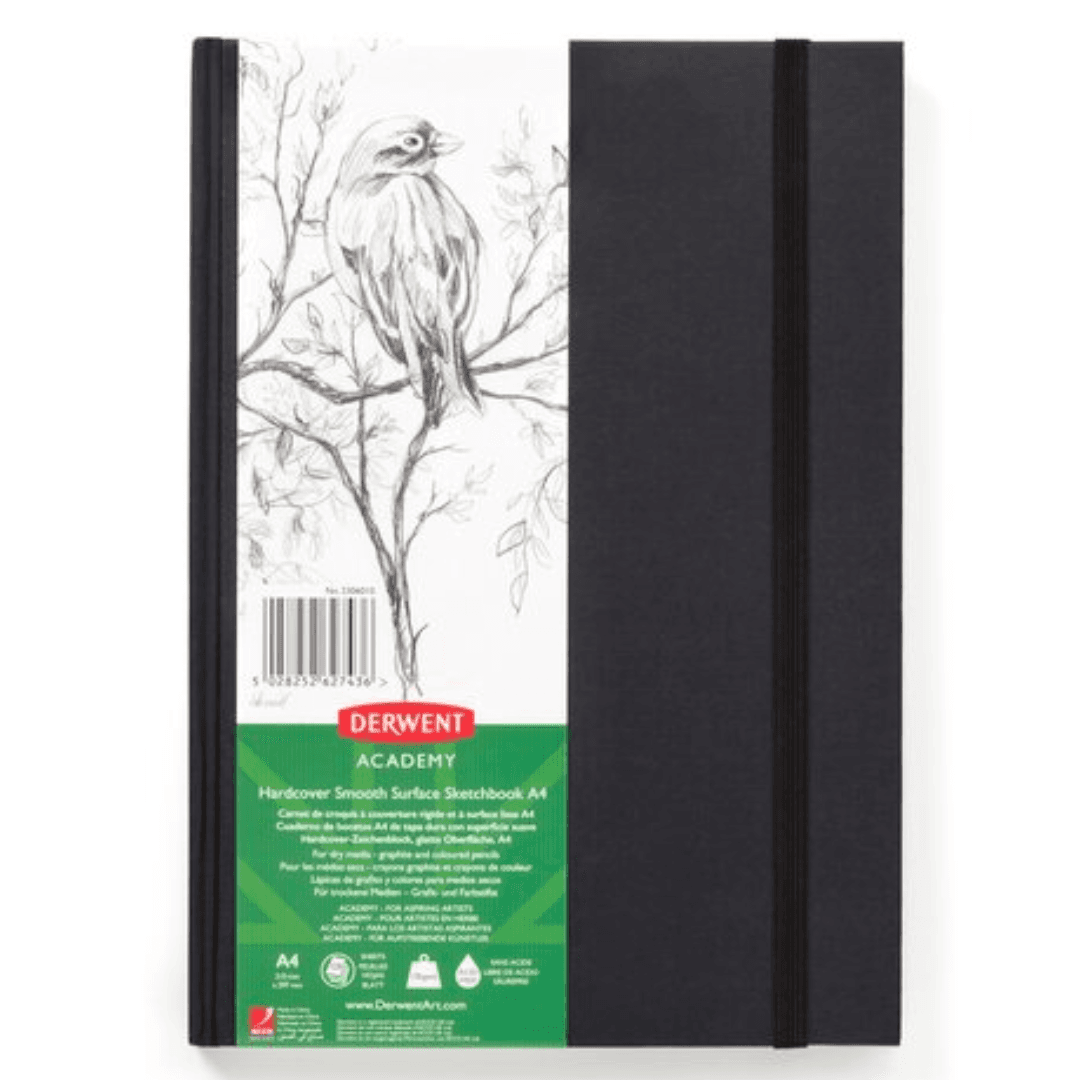 Caiet pentru schite si desen DERWENT Academy, A4, coperta dura, 128 coli, 135gsm, hartie alba