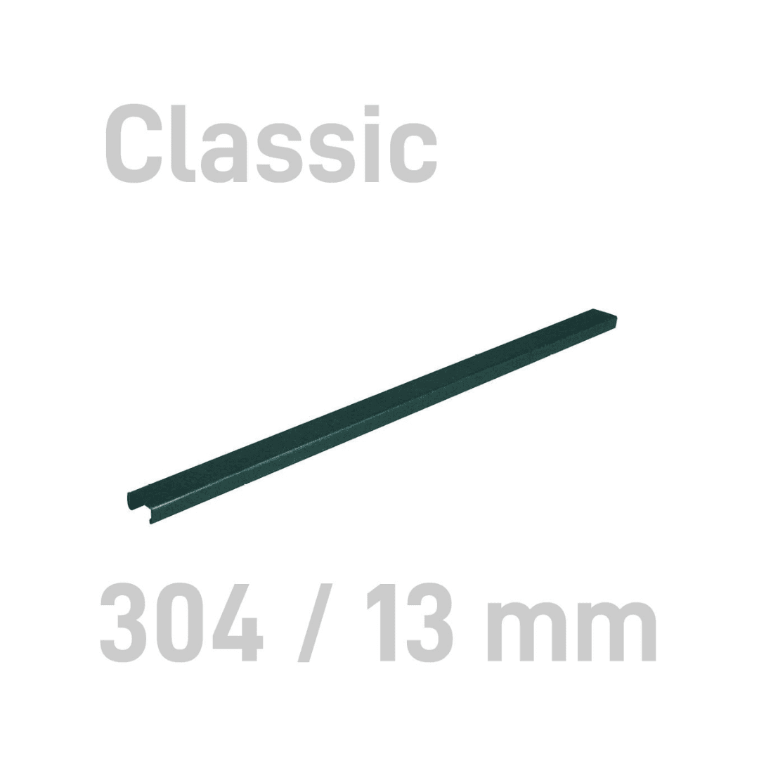 Sina metalica structura panzata, A4, 91-120 pag.(13 mm) 10 buc/set, Metal -BIND OPUS - verde