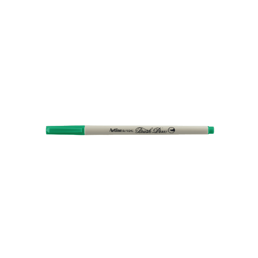 Carioca ARTLINE Supreme Brush Pen, varf flexibil (tip pensula) - verde inchis