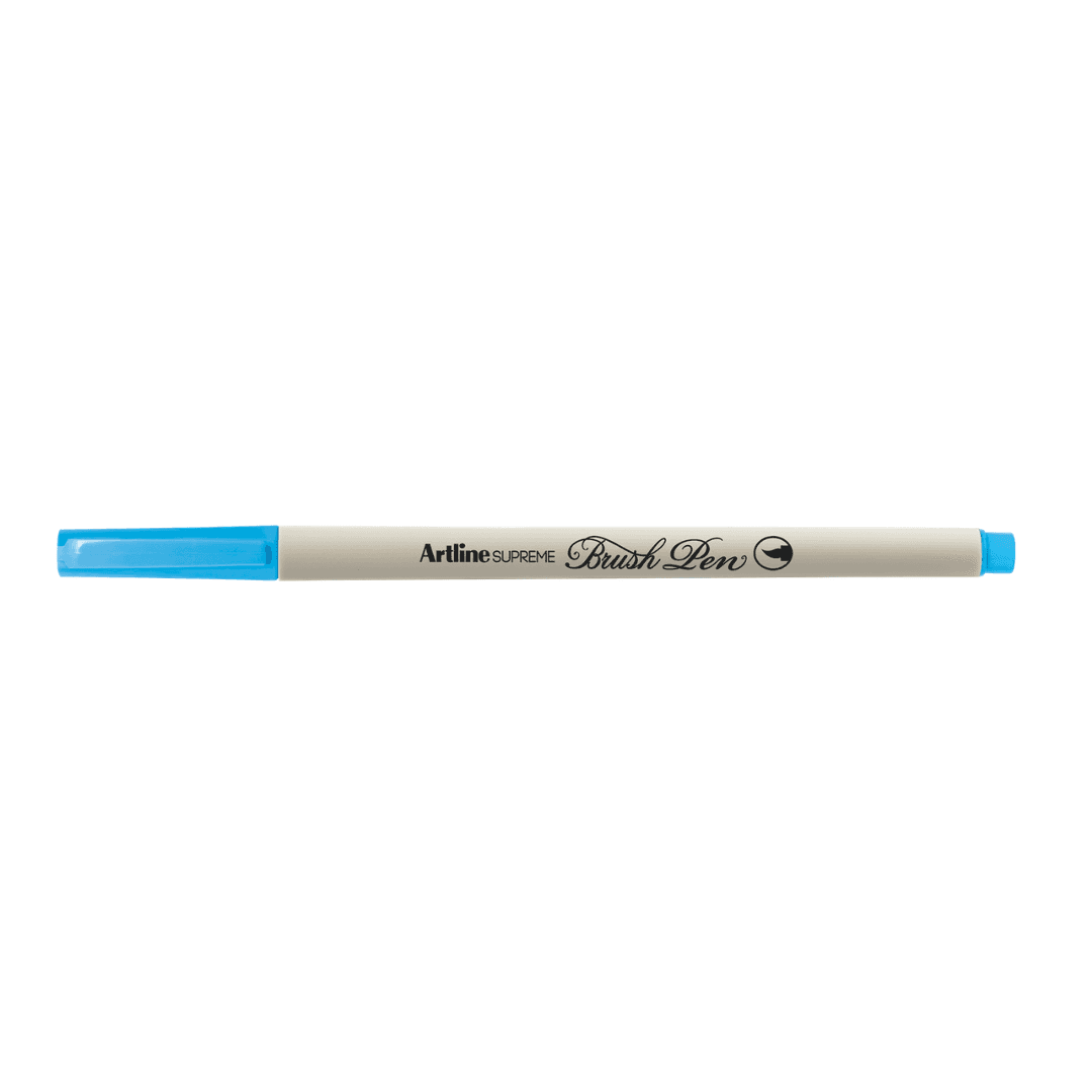 Carioca ARTLINE Supreme Brush Pen, varf flexibil (tip pensula) - albastru deschis