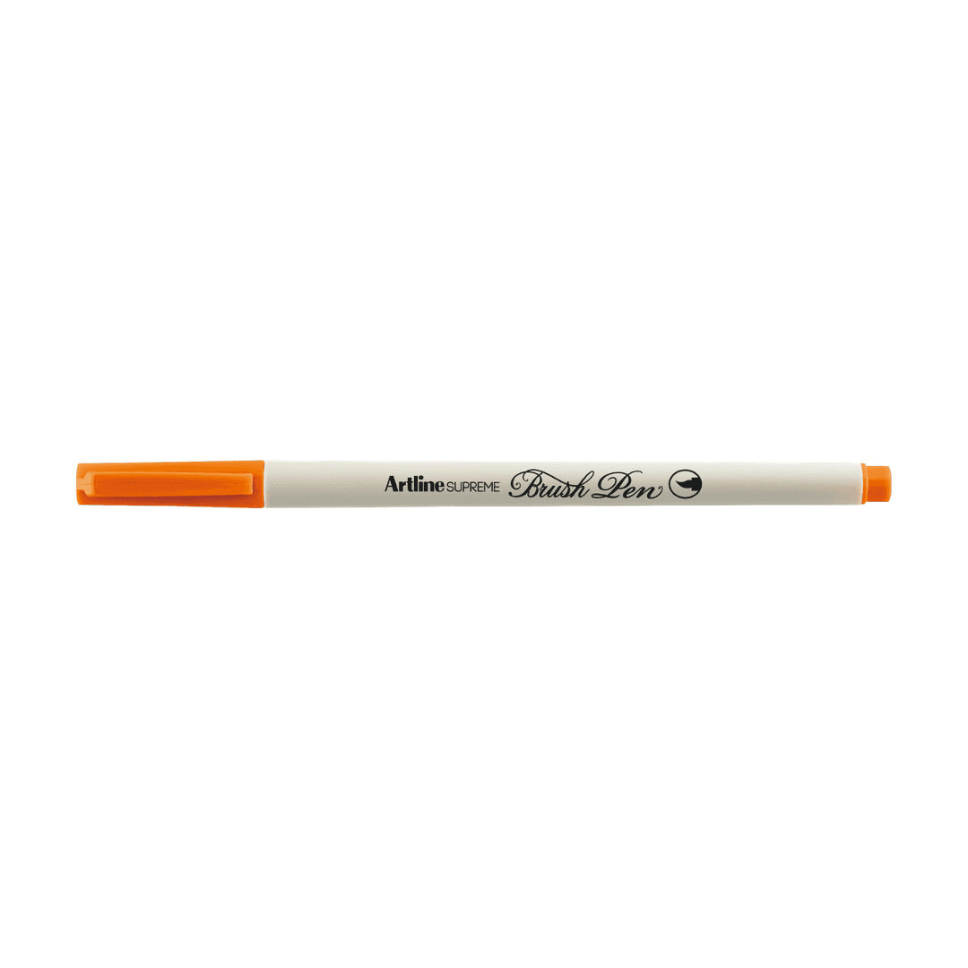 Carioca ARTLINE Supreme Brush Pen, varf flexibil (tip pensula) - portocaliu