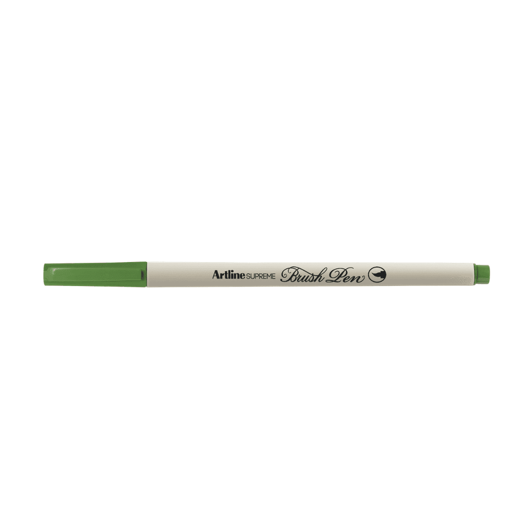 Carioca ARTLINE Supreme Brush Pen, varf flexibil (tip pensula) - vernil
