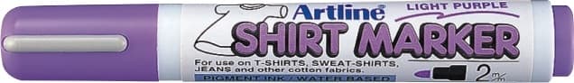 T-Shirt marker ARTLINE, corp plastic, varf rotund 2.0mm - mov deschis