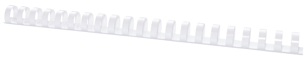 Inele plastic 19 mm, max 175 coli, 100buc/cut Office Products - alb