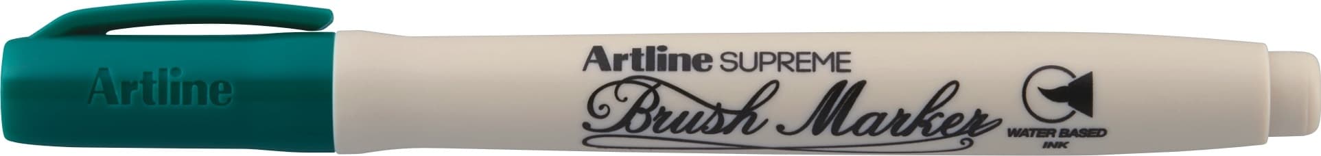 Carioca ARTLINE Supreme, varf flexibil (tip pensula) - verde inchis