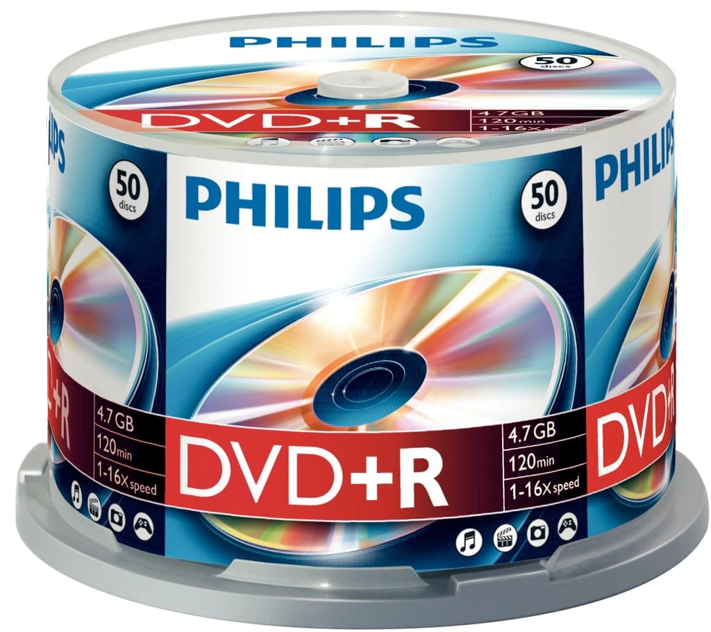 DVD+R 4.7GB (50 buc. Spindle, 16x) PHILIPS