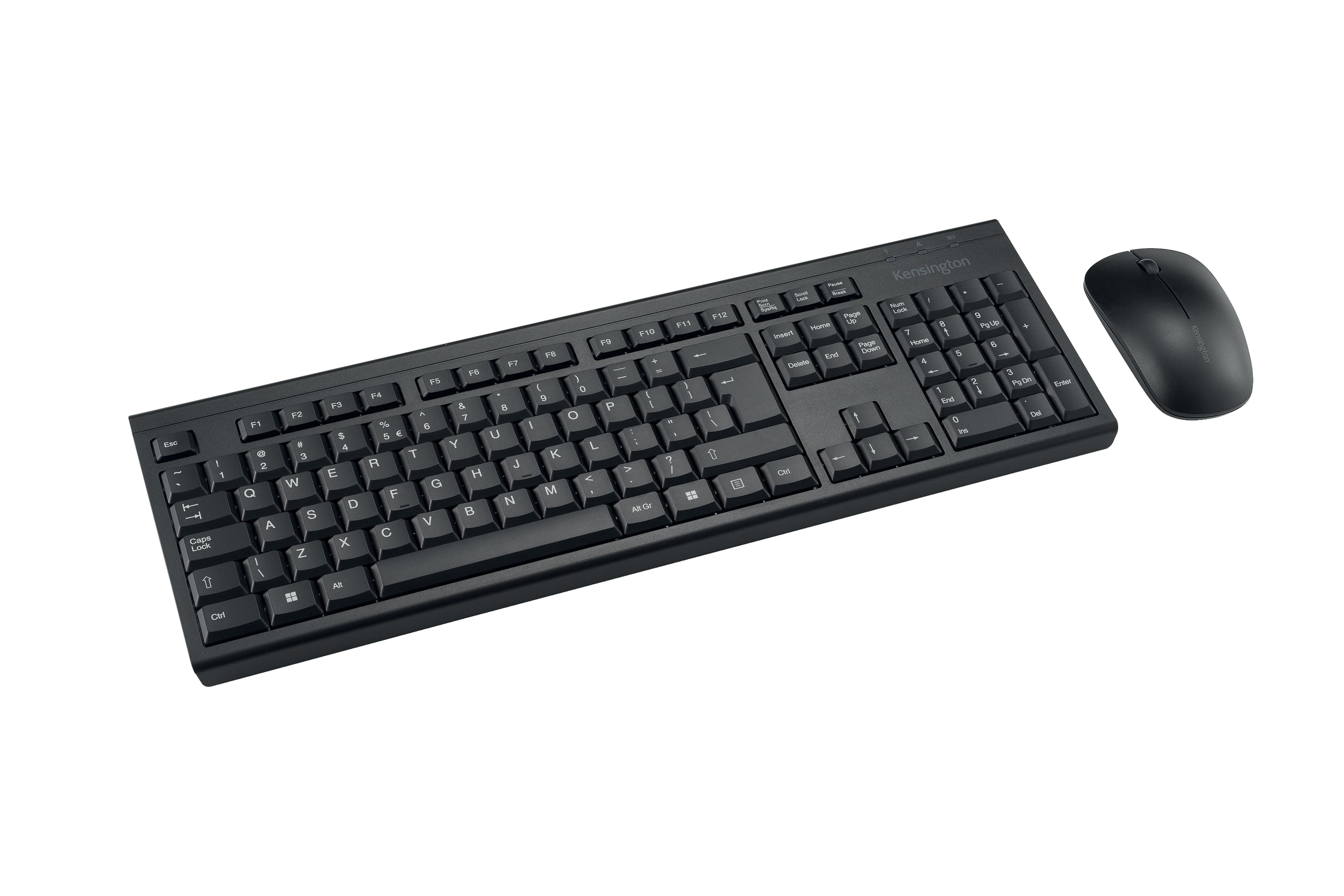 Kit tastatura + mouse Kensington EQ KM150, mouse reincarcabil, conexiune wireless, negru