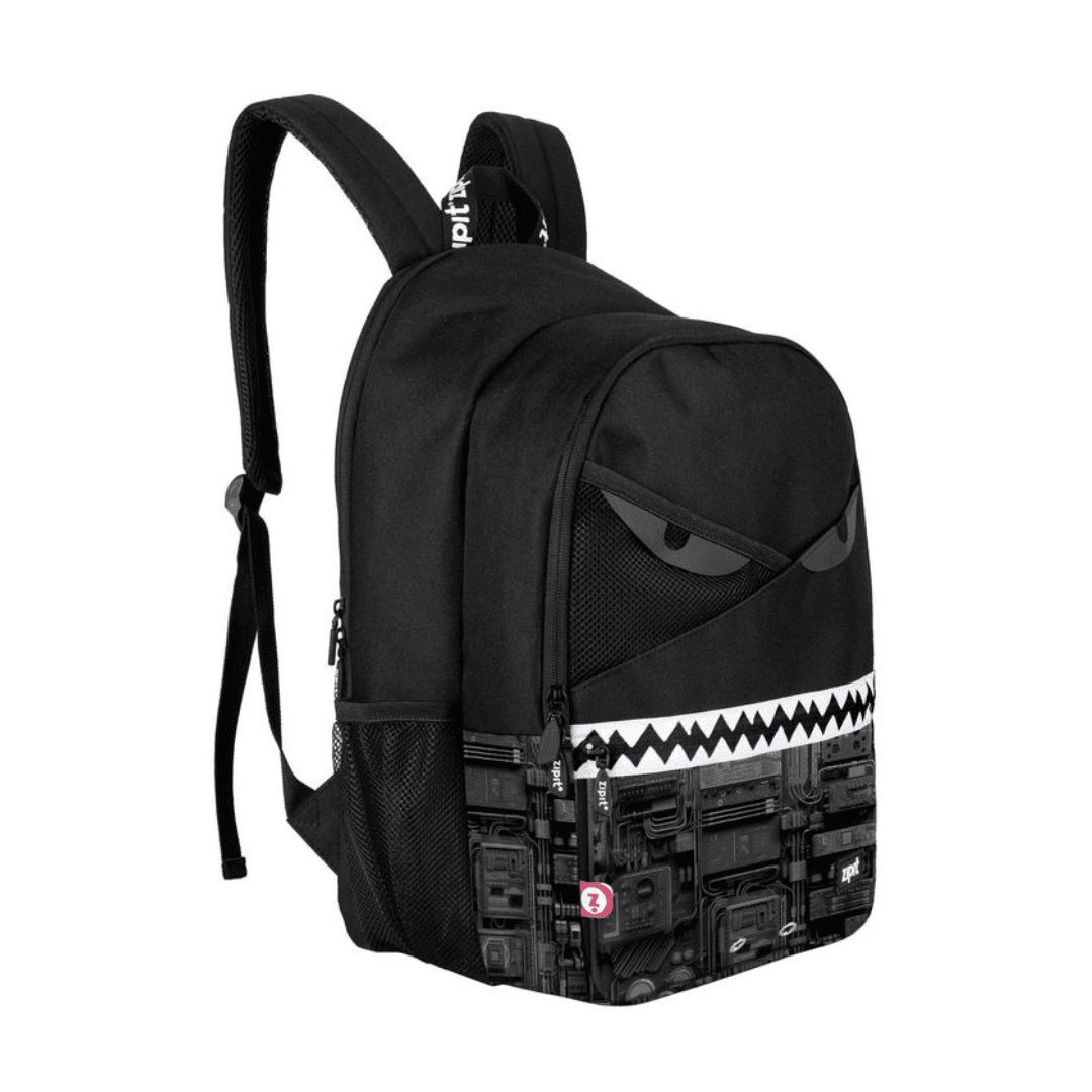 Rucsac ZIPIT Razor cu 2 compartimente + 1 compartiment cu incuietoare - Black Tech